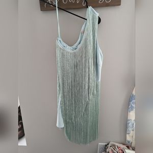 Size 1 X hutch mint fringed dress from Anthropologie